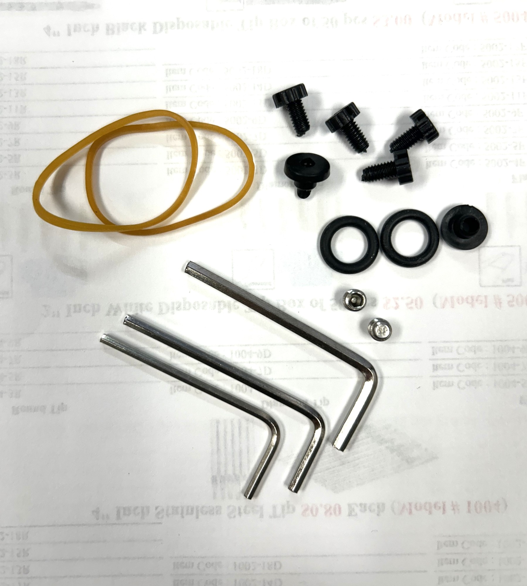 Adjust Tool Repair Allen Key Rubber Grommets kit