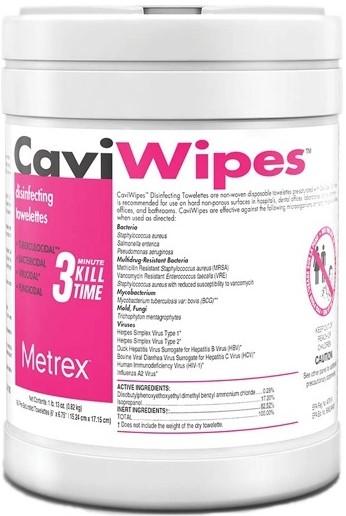 CaviWipes Towelettes -  6" x 6.75" 160Pcs/Can